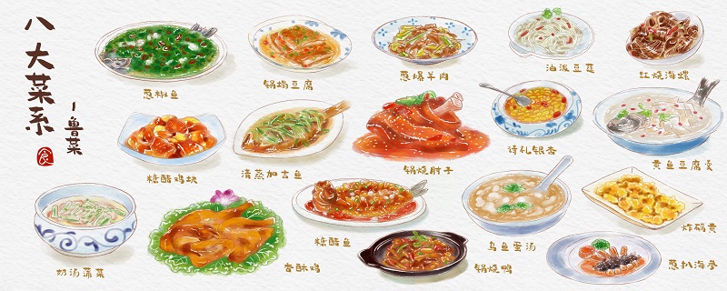 摄图网_401913404_八大菜系鲁菜水彩手绘美食插画（企业商用）.jpg